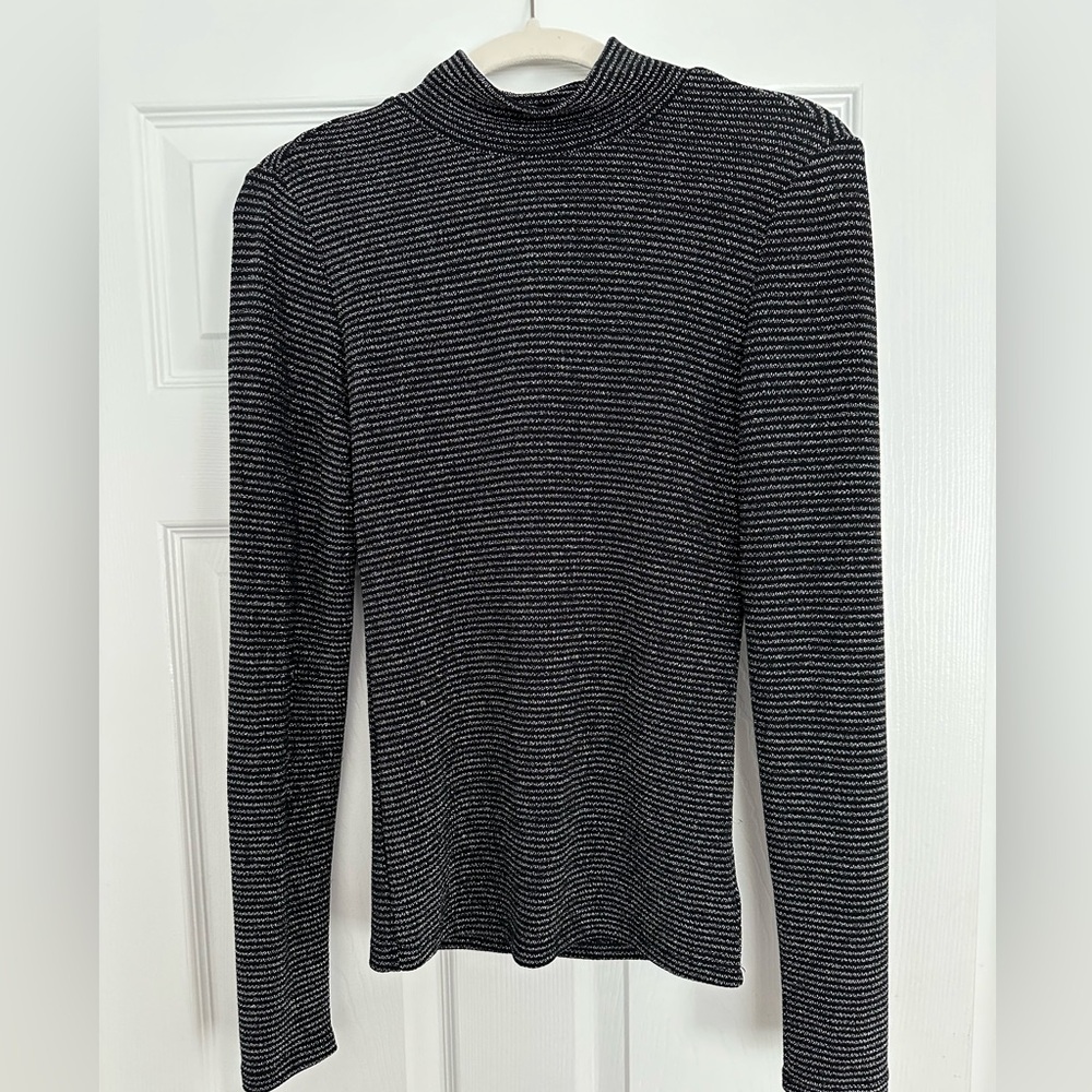 Mock neck sparkly. Perfect for the holidays